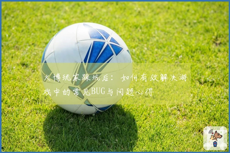 火博玩家踩坑后：如何有效解决游戏中的常见BUG与问题心得